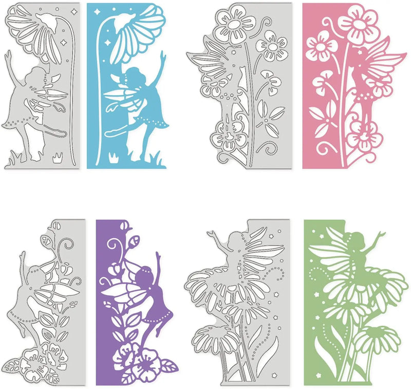4pcs Fairy Lace Edge Metal Cutting Dies for DIY Scrapbook Cards Making