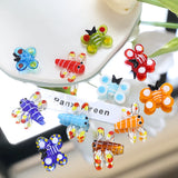 4pcs Cartoon Dragonfly Butterfly Glass Beads DIY Jewelry Material