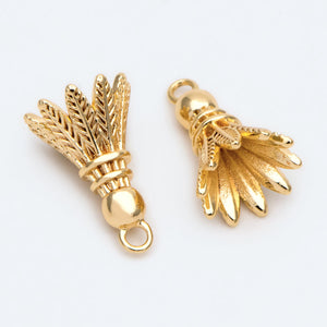 4pcs Badminton Charm Earring Jewelry Making Diy Material Supplies