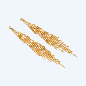 4pcs Ball Chain Tassels 68mm Long, Earring Tassels