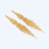 4pcs Ball Chain Tassels 68mm Long, Earring Tassels