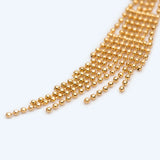 4pcs Ball Chain Tassels 68mm Long, Earring Tassels