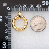 Chunky Twisted Circle Earrings, Geometric Hoop Earrings