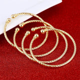 4pcs Bangle Women Dubai Bride Wedding Ethiopian Africa Bangle Jewelry
