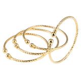 4pcs Bangle Women Dubai Bride Wedding Ethiopian Africa Bangle Jewelry