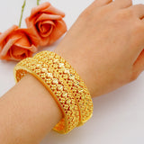 4pcs Ethiopian Dubai Bangles For Women Wedding Jewelry