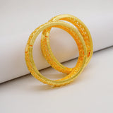 4pcs Ethiopian Dubai Bangles For Women Wedding Jewelry