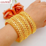 4pcs Ethiopian Dubai Bangles For Women Wedding Jewelry