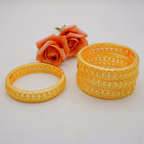 4pcs Ethiopian Dubai Bangles For Women Wedding Jewelry