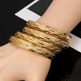 4pcs Copper Bangles for Women African Ethiopian Jewelry