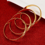 4pcs Copper Bangles for Women African Ethiopian Jewelry