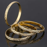 4pcs Dubai African Ethiopian Bangle Women Jewelry Gift