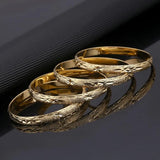 4pcs Dubai African Ethiopian Bangle Women Jewelry Gift
