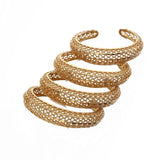 4pcs Hollow Bangles for Women Girl Dubai African Charm Bracelets