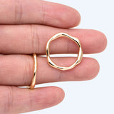 4pcs Irregular Layering Signet Wave Ring Set