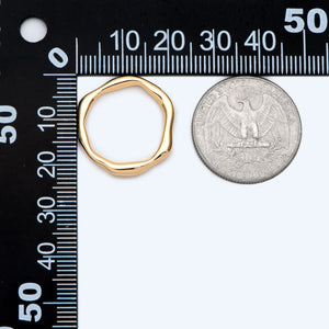 4pcs Irregular Layering Signet Wave Ring Set