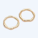 4pcs Irregular Layering Signet Wave Ring Set