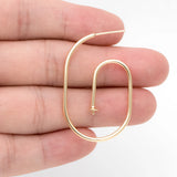 Minimalist Earring Hook with Pearl Peg Mounts