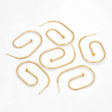 Minimalist Earring Hook with Pearl Peg Mounts