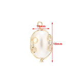 4pcs Plated Brass Wire Ball Charms For DIY Earrings