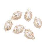4pcs Plated Brass Wire Ball Charms For DIY Earrings