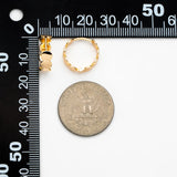 4pcs Round Disc Hoop Earrings 15.5mm Huggie Earrings