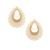 4pcs Stainless Steel Filigree Earring Charm Pendants