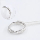 4pcs Ring Size Adjuster Spiral Jewelry Accessory