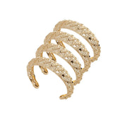 4pcs Heart Bangles Cuff Ethnic Women Ramadan Jewelry
