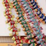 4pcs Hand-painted Fish Ceramic Beads for DIY Necklace Bracelet