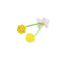4pcs Ins Rice Beads Glass Braided Pendant DIY Jewelry