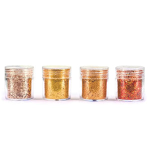 4pcs Hexagon Glitter Bling Filling Resin Craft Jewelry Tools