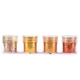 4pcs Hexagon Glitter Bling Filling Resin Craft Jewelry Tools
