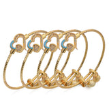 4pcs 24k Bangle Baby Child Boys Girls Dubai Bride Wedding Ethiopian Bracelet