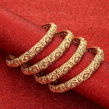 4pcs Women's Dubai Circle Bangles, Middle Eastern African Bracelets