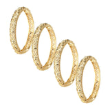 4pcs Women's Dubai Circle Bangles, Middle Eastern African Bracelets