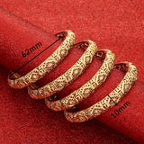 4pcs Women's Dubai Circle Bangles, Middle Eastern African Bracelets