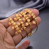 4pcs Dubai Baby Bangles Child Bracelet For Kids African Children Jewelry
