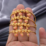 4pcs Dubai Baby Bangles Child Bracelet For Kids African Children Jewelry