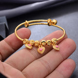 4pcs Dubai Baby Bangles Child Bracelet For Kids African Children Jewelry