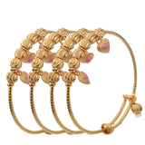 4pcs Dubai Baby Bangles Child Bracelet For Kids African Children Jewelry