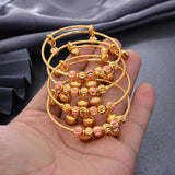 4pcs Dubai Bangles For Kids Ethiopian Bracelet African Jewelry