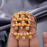 4pcs Dubai Girl Boy Birthday Gift Baby Copper Bracelet