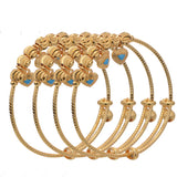 4pcs Dubai Girl Boy Birthday Gift Baby Copper Bracelet