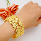 4pcs/Lot Dubai Wedding Bangles For Women Ethiopian Jewelry