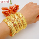 4pcs/Lot Dubai Wedding Bangles For Women Ethiopian Jewelry
