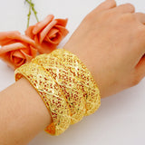 4pcs/Lot Dubai Wedding Bangles For Women Ethiopian Jewelry