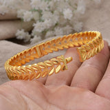 4pcs/Lot 24k Dubai Bangles For Women Jewelry African Bracelets
