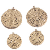 4pcs Stainless Steel Spiral Earrings Connectors for DIY Jewelry Making