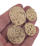 4pcs Stainless Steel Spiral Earrings Connectors for DIY Jewelry Making